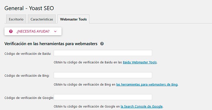 webmasters-tools yoast seo