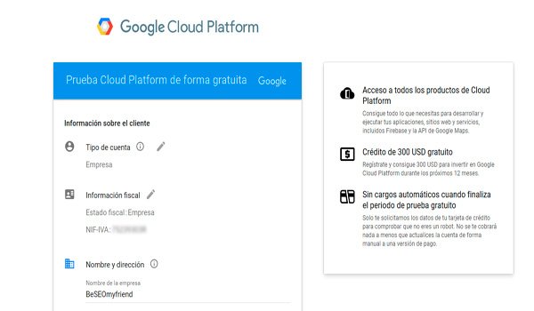 datos en google cloud